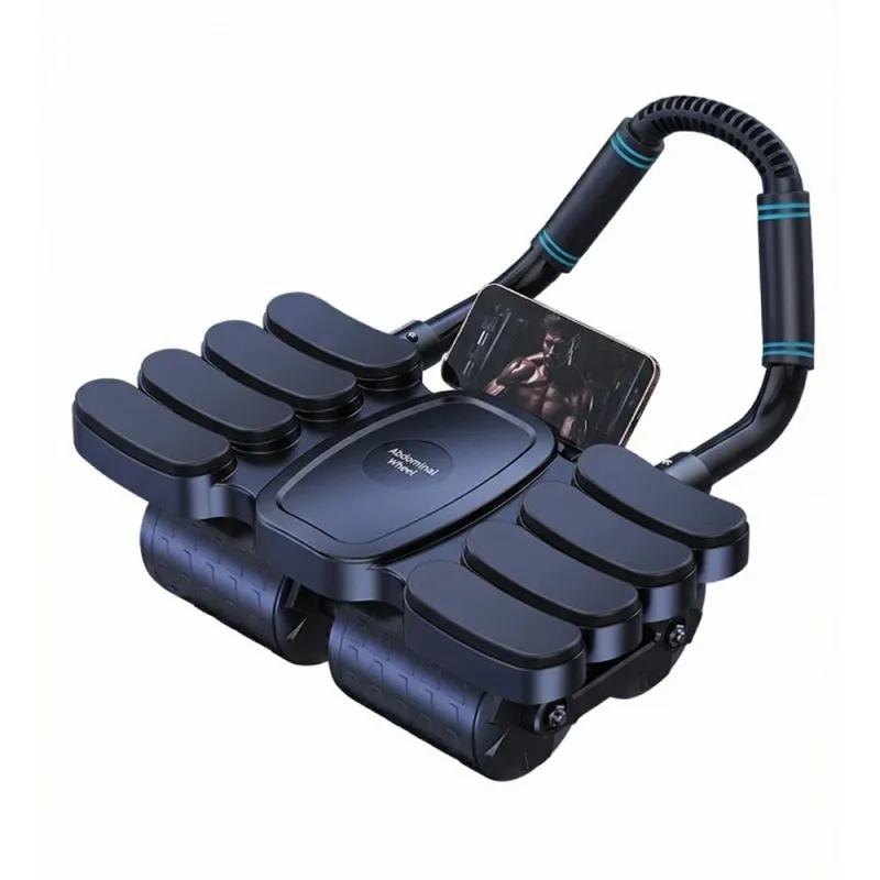 VovoDeal 4-Wheel Ultra-Stable Ab Roller - Pro Abdominal Machine with Phone Holder