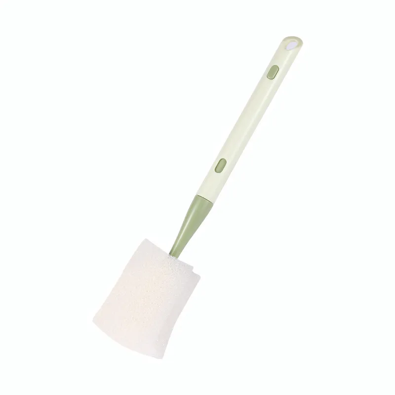 Adjustable Sponge Cleaning Brush Cleaner with Plastic Long Handle Cup Feeding Bottle Scrubber Washing