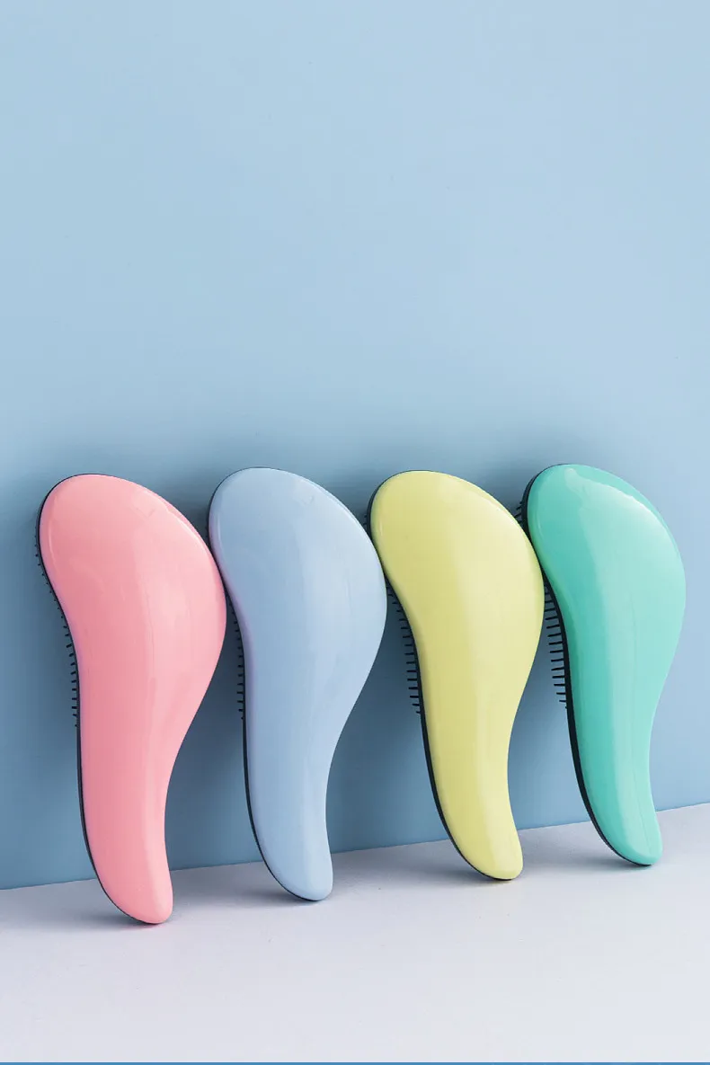 Anti-tangle Soft-Tooth 96 Smooth Hair Comb Head Massage Magic Air Cushion Comb Straight Hair Smoothing Comb Pink S-2