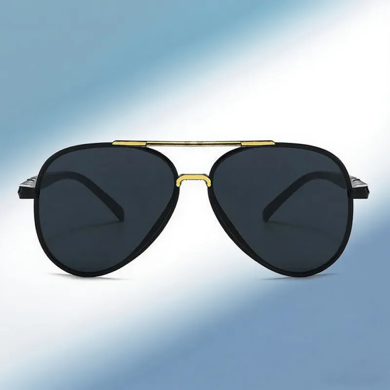 Aviator Sunglasses Pilot Shape Unisex Square 100% UV Protected | For Men & Women | For Eye Protection, Safety, Party, Styling & Driving Black-2