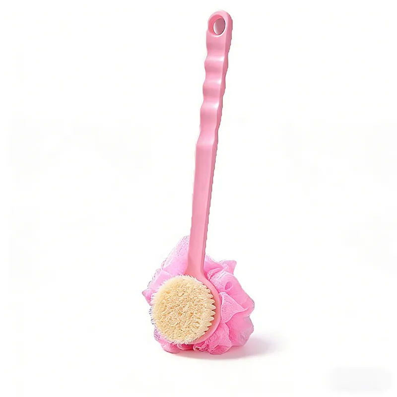 Back Scrubber Bath Tool, No Help Needed, Soft Bristle Double-Sided Bath Back Scrubber