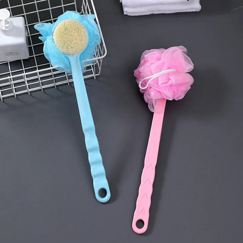 Back Scrubber Bath Tool, No Help Needed, Soft Bristle Double-Sided Bath Back Scrubber Pink-4