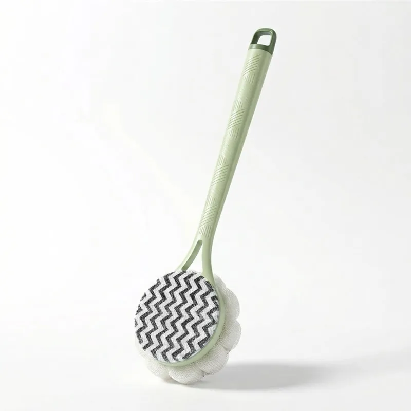 Bath Brushes Long Handles for Elderly Double-sided Shower Body Scrubber Detachable Bath Scrubber Body Scrubbing Brush Shower Brush for Women & Men workable