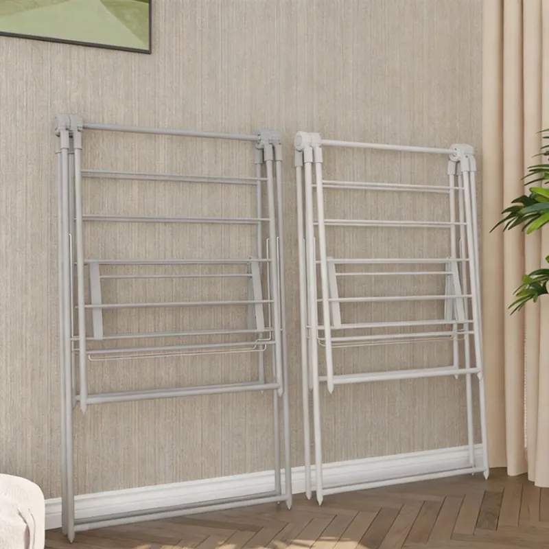 Big Cloth Drying Stand | Foldable Multi-Positional Laundry Drying Rack for Indoor and Outdoor Use | Strong Lightweight Steel with Durable Powder Coating Blue-3