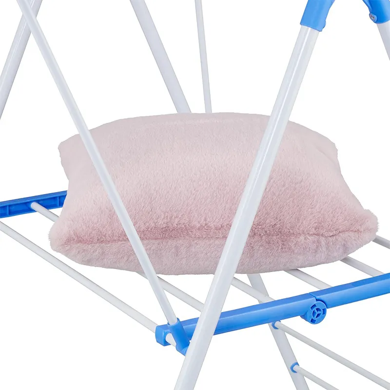 Big Cloth Drying Stand | Foldable Multi-Positional Laundry Drying Rack for Indoor and Outdoor Use | Strong Lightweight Steel with Durable Powder Coating Blue-8