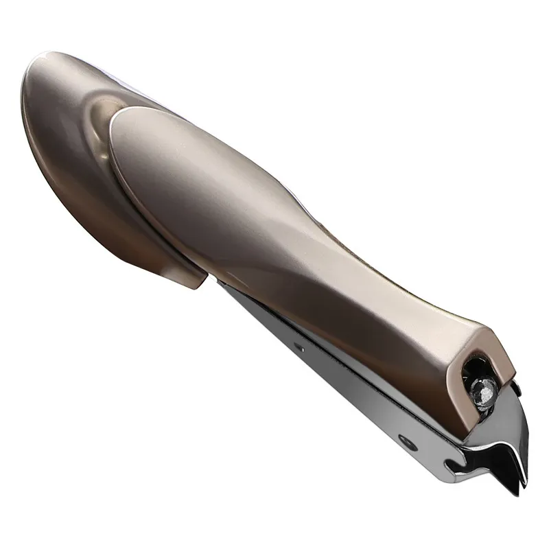 Bionic Mantis Nail Cutter, Brown Large Stainless Steel Sharp Nail Clippers, Nail Cutter With Catcher