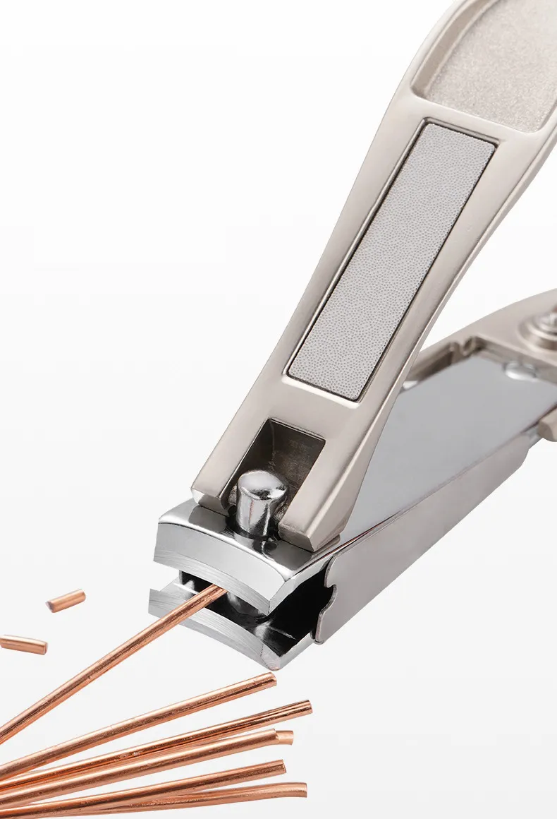 Bionic Mantis Nail Cutter, Brown Large Stainless Steel Sharp Nail Clippers, Nail Cutter With Catcher Gold-1