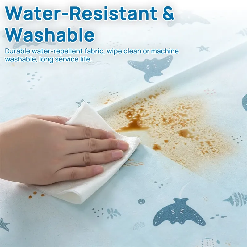 Cartoon-style Refrigerator Cover, Multi-functional Thickened PEVA Dustproof, Waterproof and Sunproof Household Refrigerator Cover Mixed-5