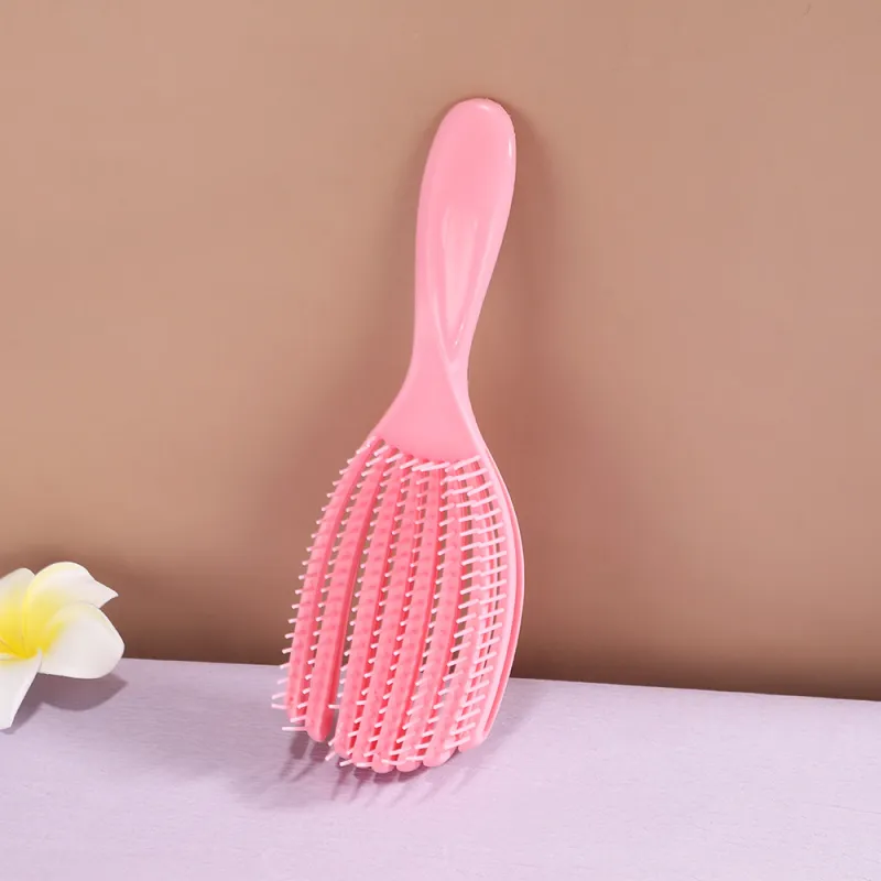 Dual-use Wet and Dry Shell Comb, Anti-static Elastic Magic Massage Rake ...