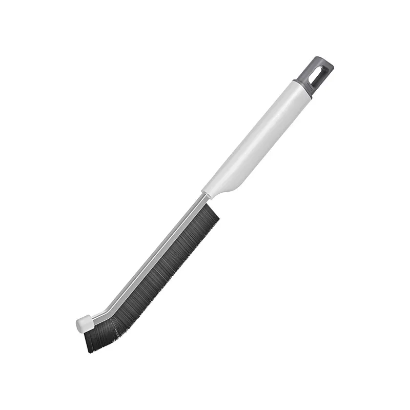 Durable multi-functional kitchen cleaning brush with a spatula for tile gaps, window grooves, and hard-to-reach corners
