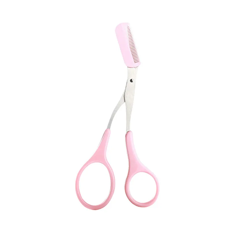 Eyebrow trimming scissors with a small comb, eyebrow comb and scissors, beginner-friendly, eyebrow comb and scissors, eyebrow shaping tools