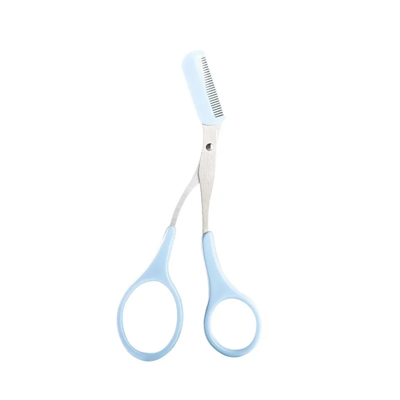 Eyebrow trimming scissors with a small comb, eyebrow comb and scissors, beginner-friendly, eyebrow comb and scissors, eyebrow shaping tools