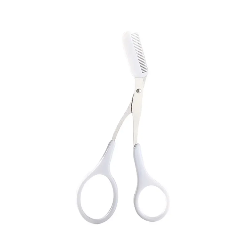 Eyebrow trimming scissors with a small comb, eyebrow comb and scissors, beginner-friendly, eyebrow comb and scissors, eyebrow shaping tools