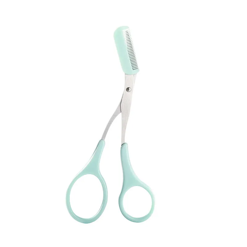 Eyebrow trimming scissors with a small comb, eyebrow comb and scissors, beginner-friendly, eyebrow comb and scissors, eyebrow shaping tools