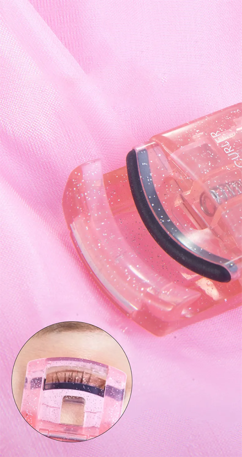 Eyelash curler with press-type wide-angle silicone design for precise and long-lasting curling of individual eyelashes. Blue-2