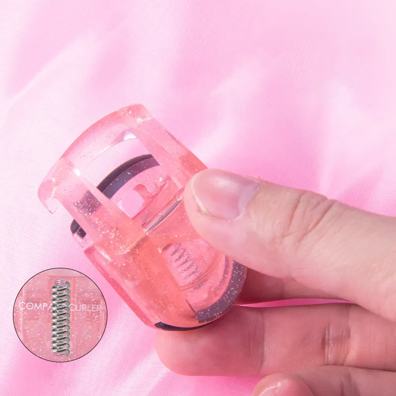 Eyelash curler with press-type wide-angle silicone design for precise and long-lasting curling of individual eyelashes. Red-2