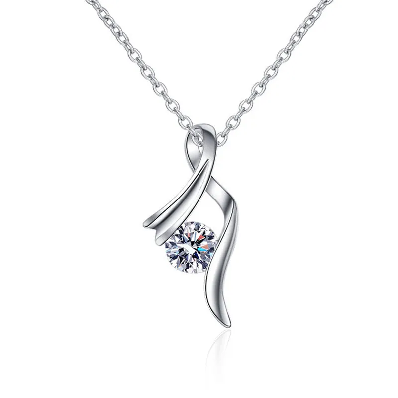 Fashion Zircon Necklace for Women, Korean Style Simple Pendant Choker, Women's Valentine's Day Gift