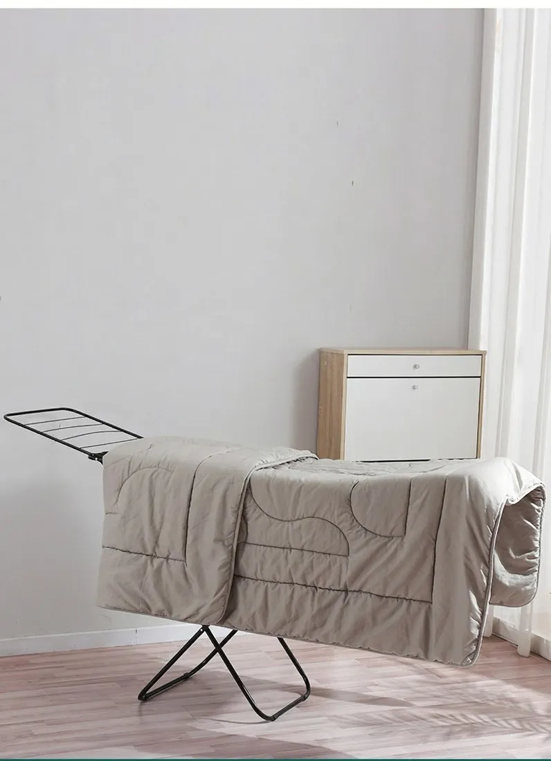 Foldable Cloth Drying Stand for Drying Clothes, 3-Way Folding with 20 Drying Rails, Lightweight Alloy Steel, Flat Folding Design | Indoor & Outdoor Clothes Dryer Gray-4