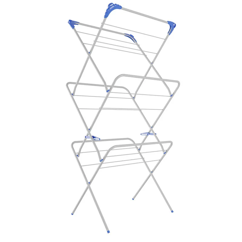 Folding Clothes Rack Sturdy Modern Drying Stand for Courtyard Bathroom Patio | Home & Garden