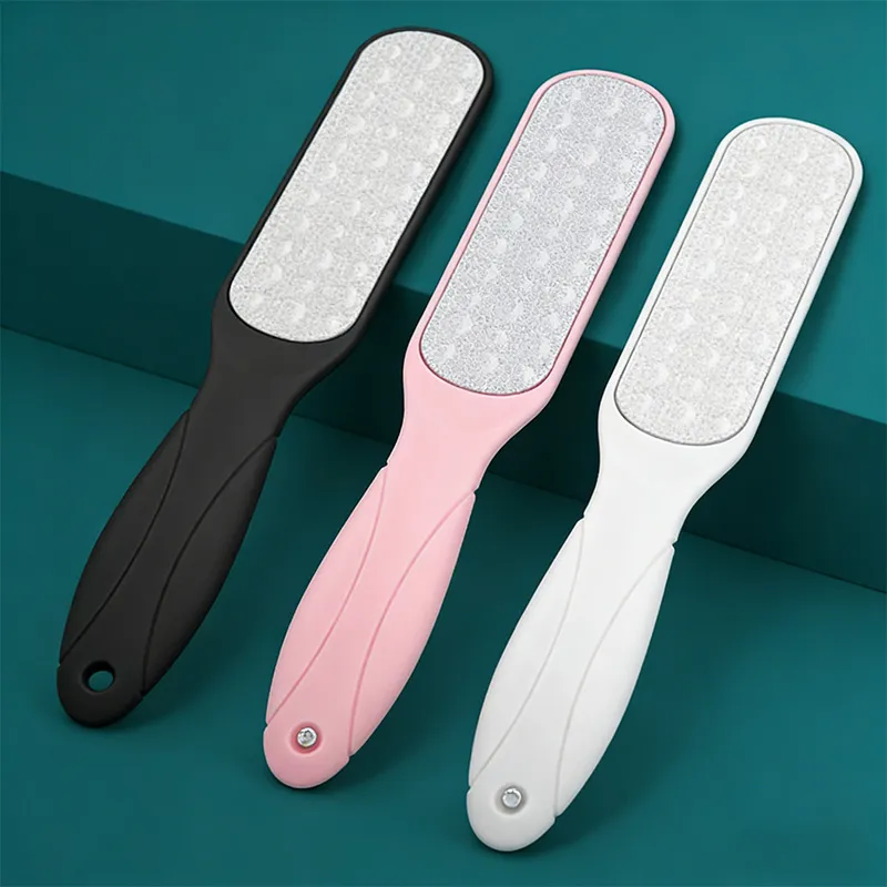 Foot file for removing dead skin, calluses, and rough skin; foot scrub, pumice stone, foot scraper. White-3