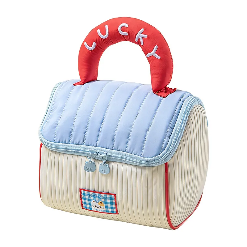 Fun Cottage Storage Bag Portable House Makeup Bag Thickened Large Capacity Toiletry Bag Soft Handheld Storage Bag