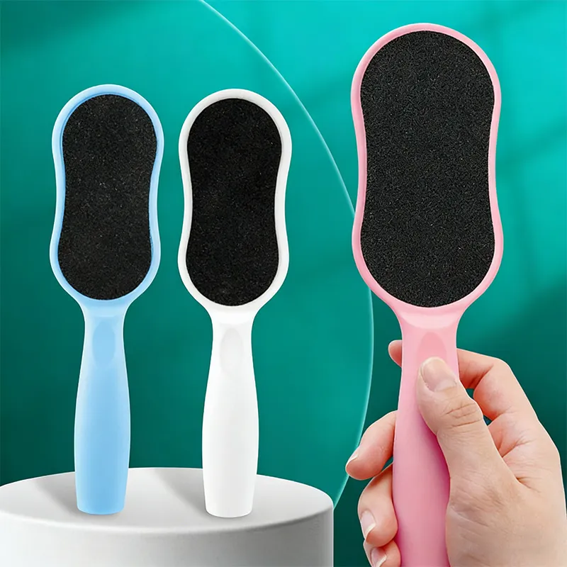 Gourd-shaped sandpaper foot file, foot scrubber, callus remover, foot rasp, foot care tool for removing dead skin and calluses. White-2