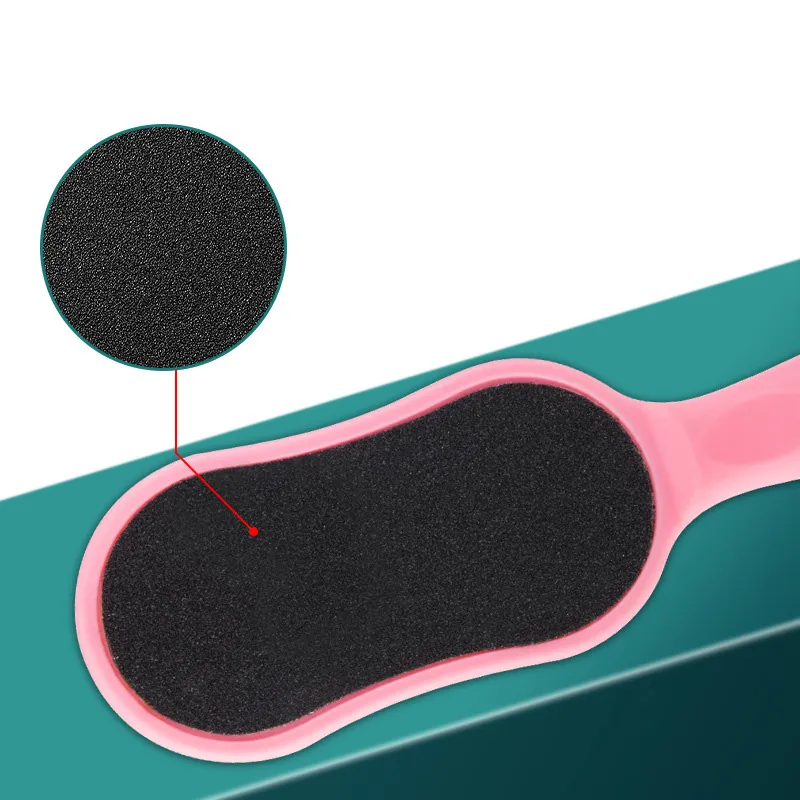 Gourd-shaped sandpaper foot file, foot scrubber, callus remover, foot rasp, foot care tool for removing dead skin and calluses. Blue-3