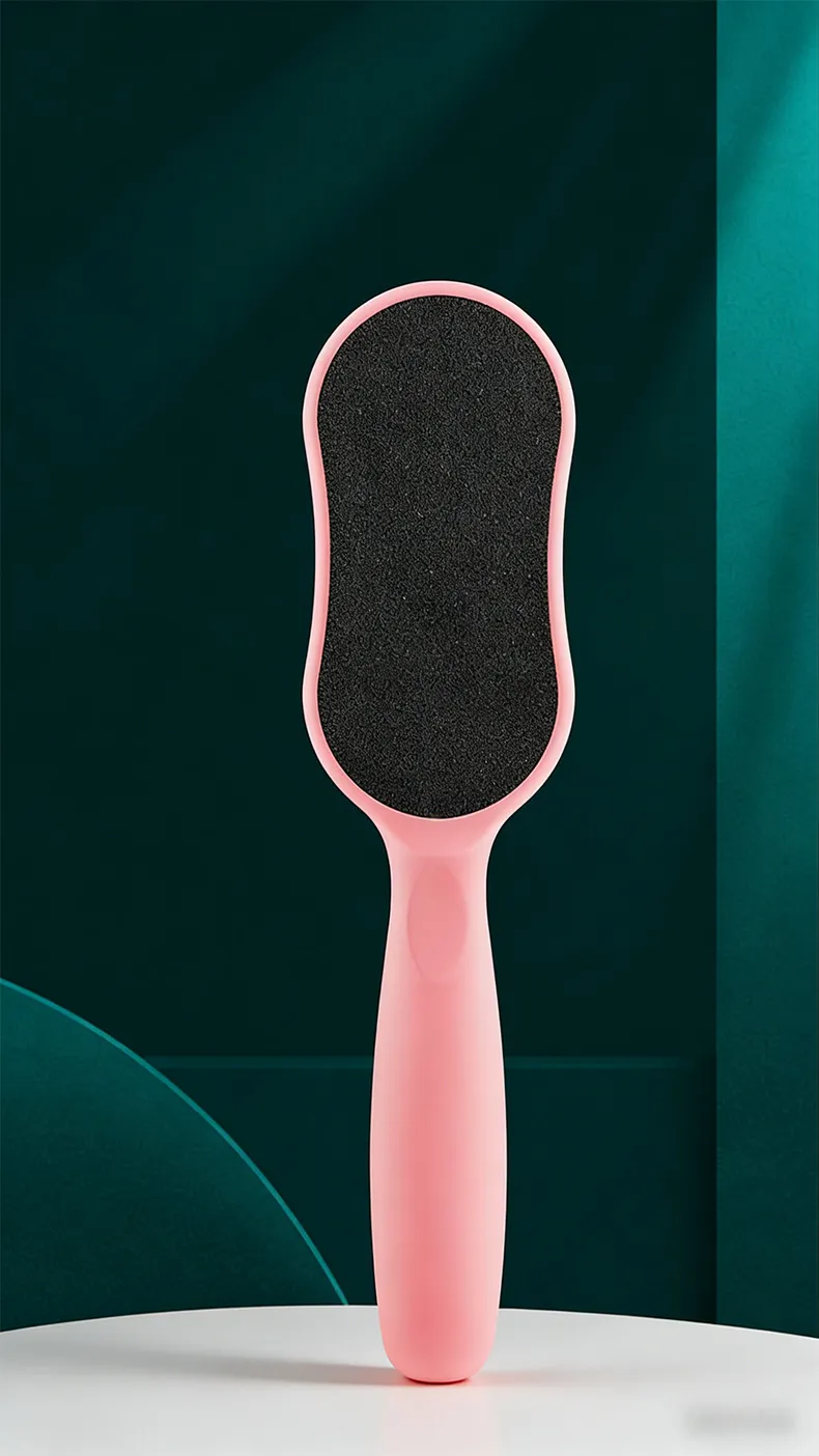 Gourd-shaped sandpaper foot file, foot scrubber, callus remover, foot rasp, foot care tool for removing dead skin and calluses. Blue-2