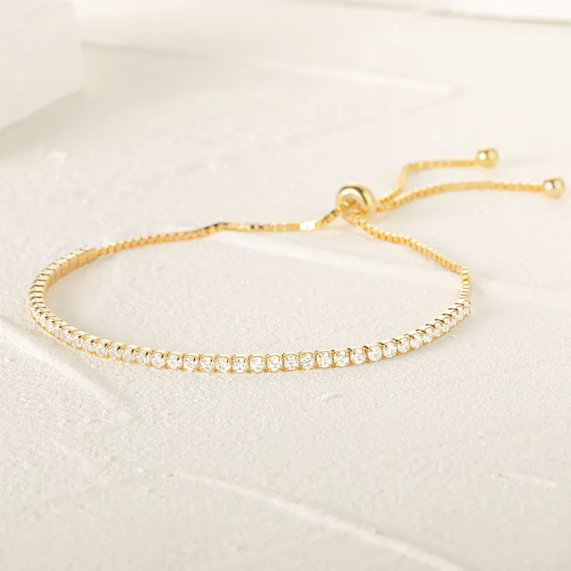 Gypsophila Roman Bracelet with Full Rhinestones, Stretchable and Adjustable, Versatile Creative Jewelry Gold-7