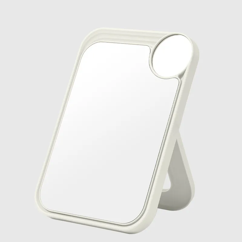 HD Makeup Mirror, Dual-Use Desktop Dressing Table Mirror, Beauty Salon Folding Magnifying Portable Mirror