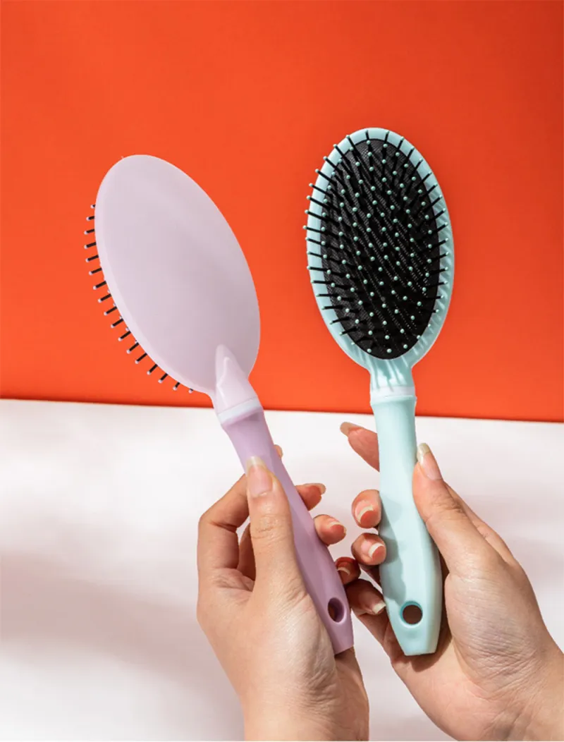 Head Massage Air Cushion Brush for Hair, Unisex Scalp Massager Brush, Volumizing Styling Brush for Women, Airbag Brush Green S-1