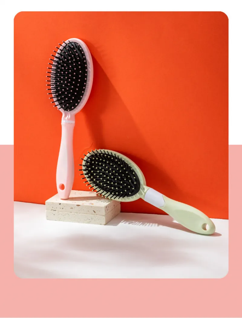 Head Massage Air Cushion Brush for Hair, Unisex Scalp Massager Brush, Volumizing Styling Brush for Women, Airbag Brush Green S-2