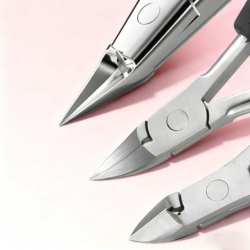 High-precision cuticle scissors, stainless steel eagle-beak pliers, angled nail clippers, ultra-sharp cuticle scissors Orange-1