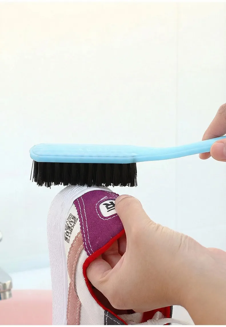 High-quality shoe polish brush, leather shoe brush, plastic shoe brush Blue-1