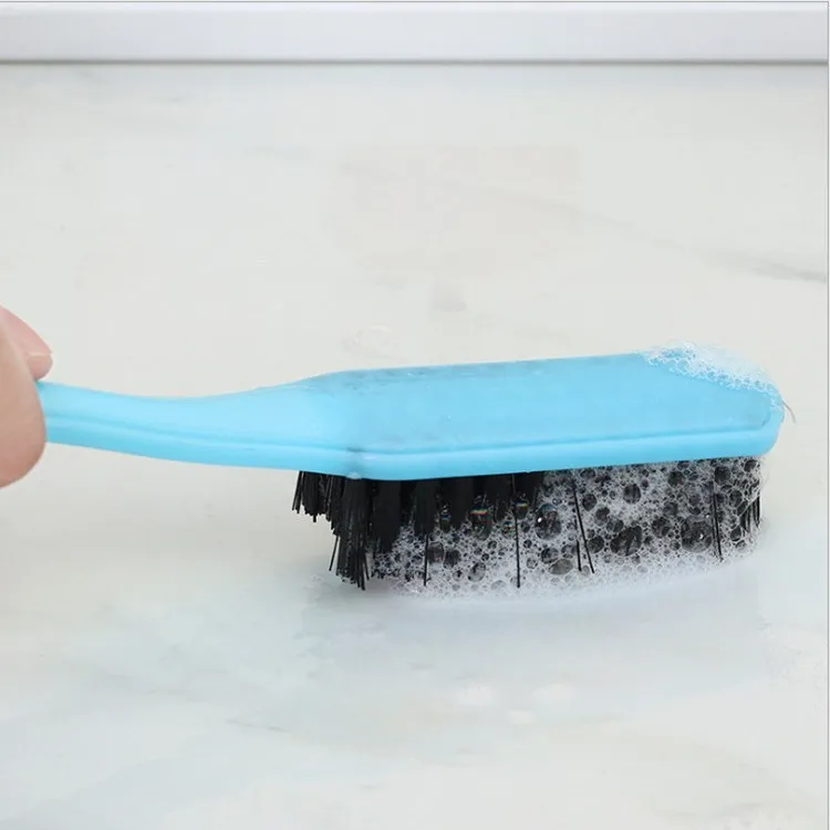 High-quality shoe polish brush, leather shoe brush, plastic shoe brush Green-2