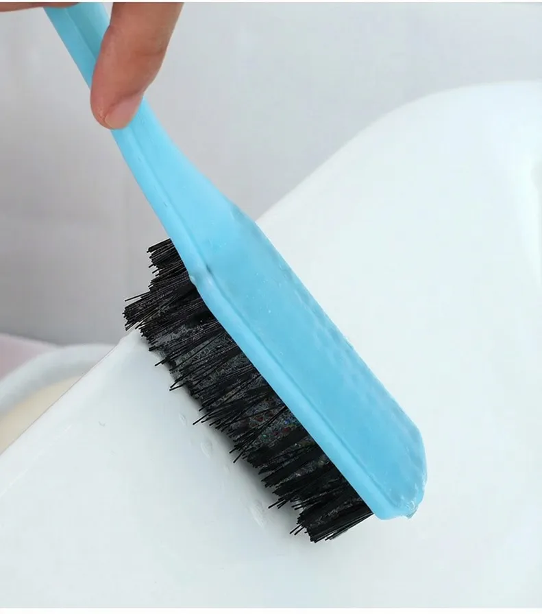 High-quality shoe polish brush, leather shoe brush, plastic shoe brush Green-2