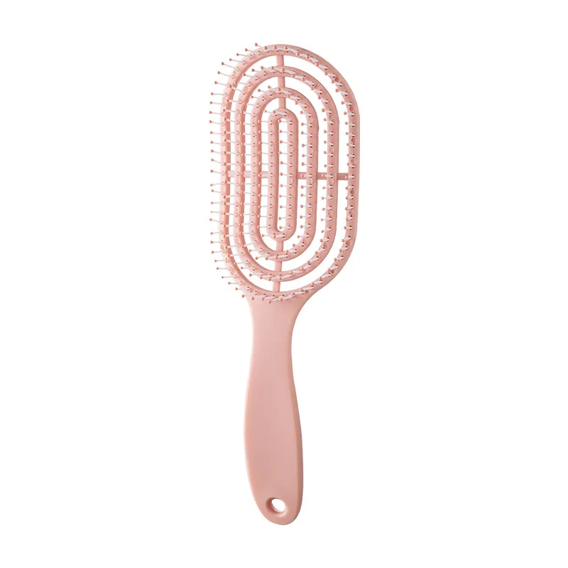 Hollow-out rib comb, volumizing top, fits the scalp, massage comb for meridians, smooths hair, detangles