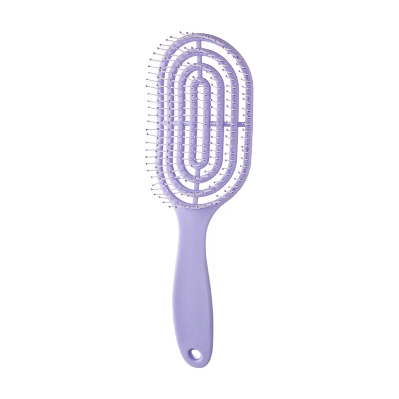 Hollow-out rib comb, volumizing top, fits the scalp, massage comb for meridians, smooths hair, detangles