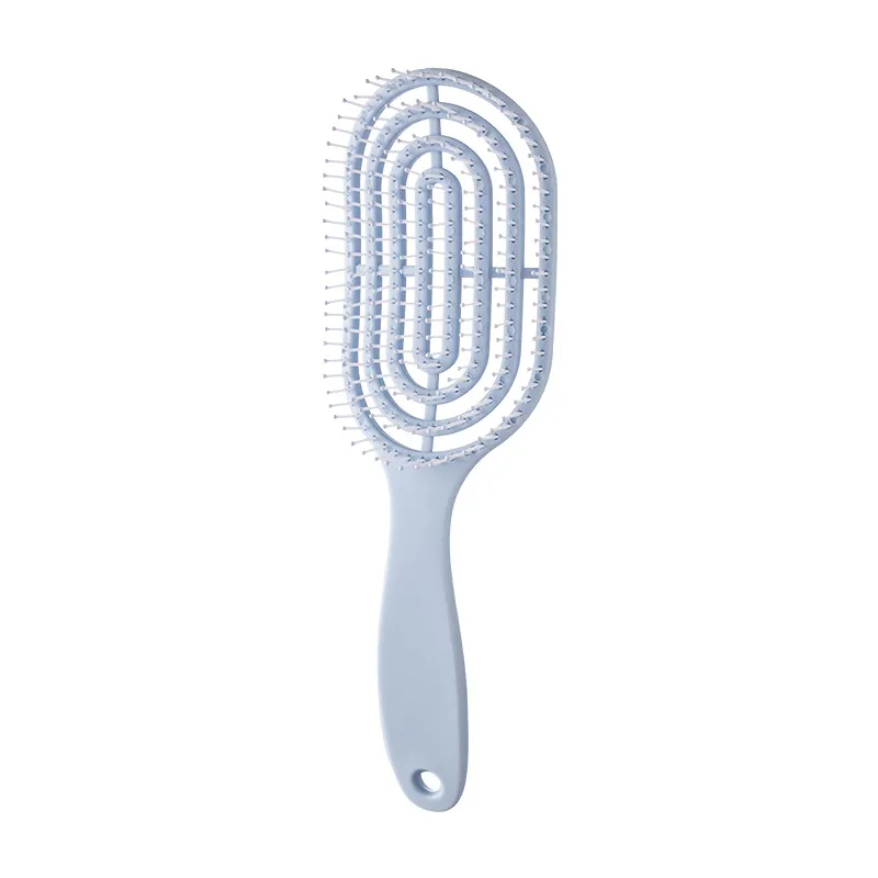 Hollow-out rib comb, volumizing top, fits the scalp, massage comb for meridians, smooths hair, detangles