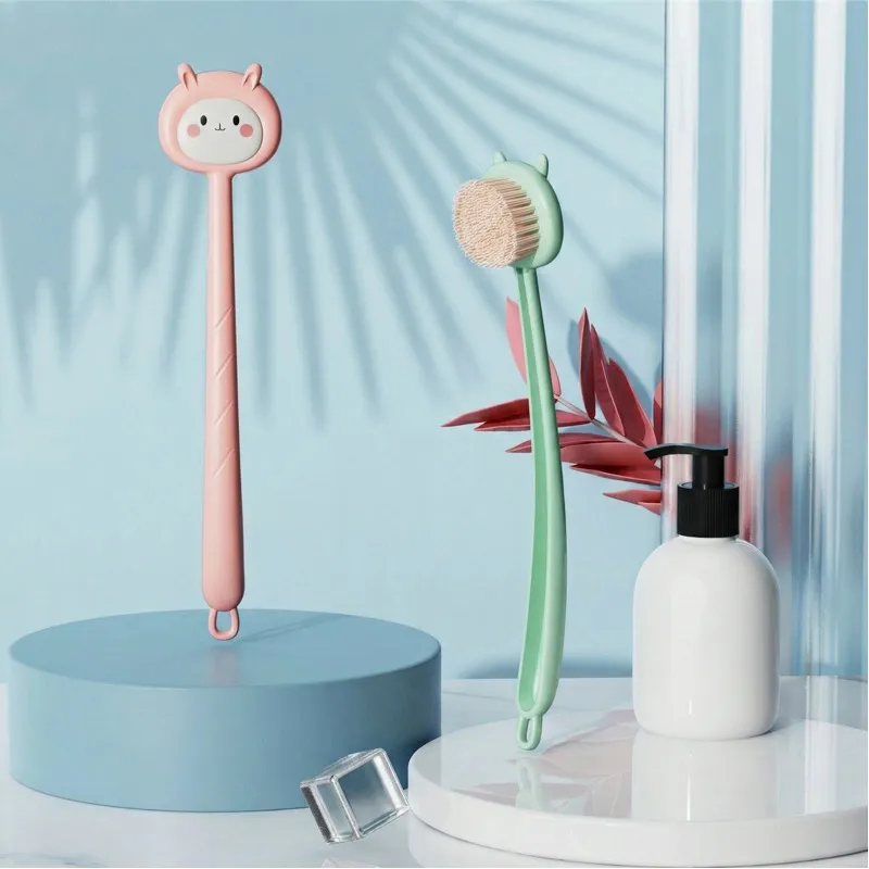 Home Back Scrubbing Tool, Bath Brush for Cleaning and Exfoliating Green-3