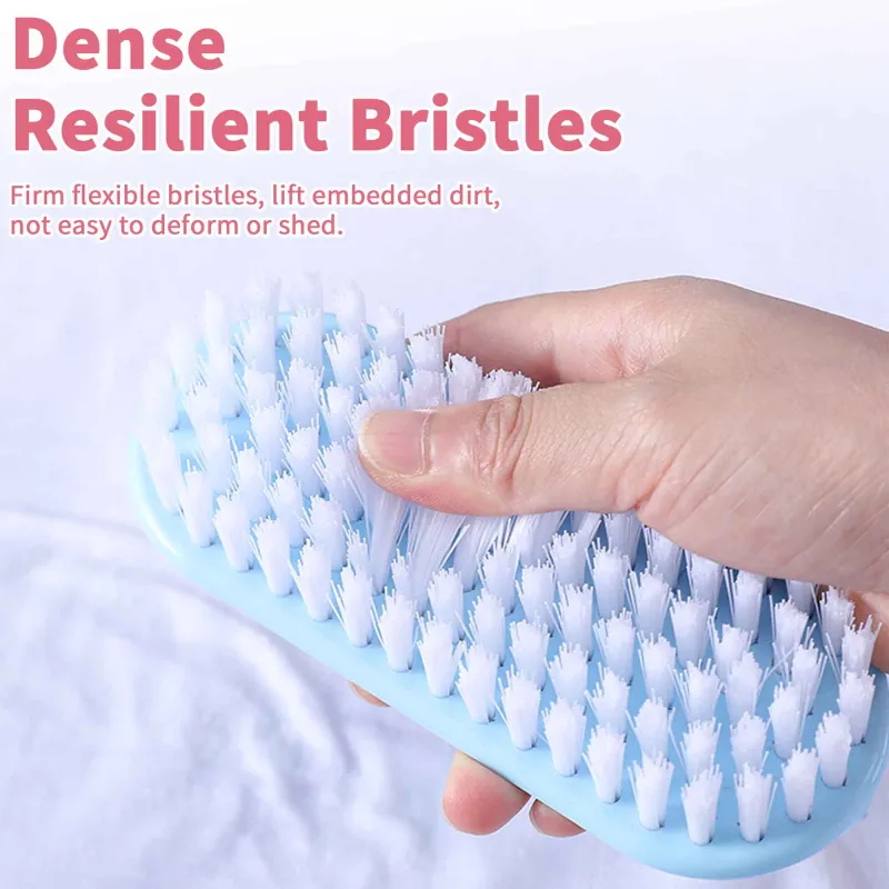 10PCS Household cleaning brushes, plastic soft-bristle brushes, shoe brushes, laundry brushes, scrub brushes, small brushes Green-3