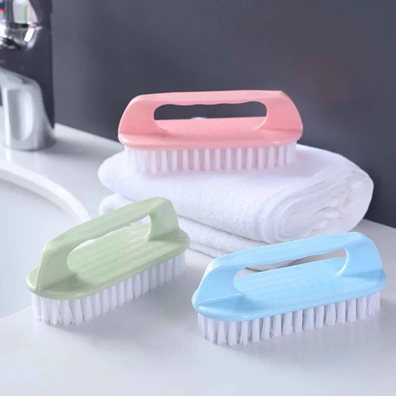10PCS Household cleaning brushes, plastic soft-bristle brushes, shoe brushes, laundry brushes, scrub brushes, small brushes Green-8