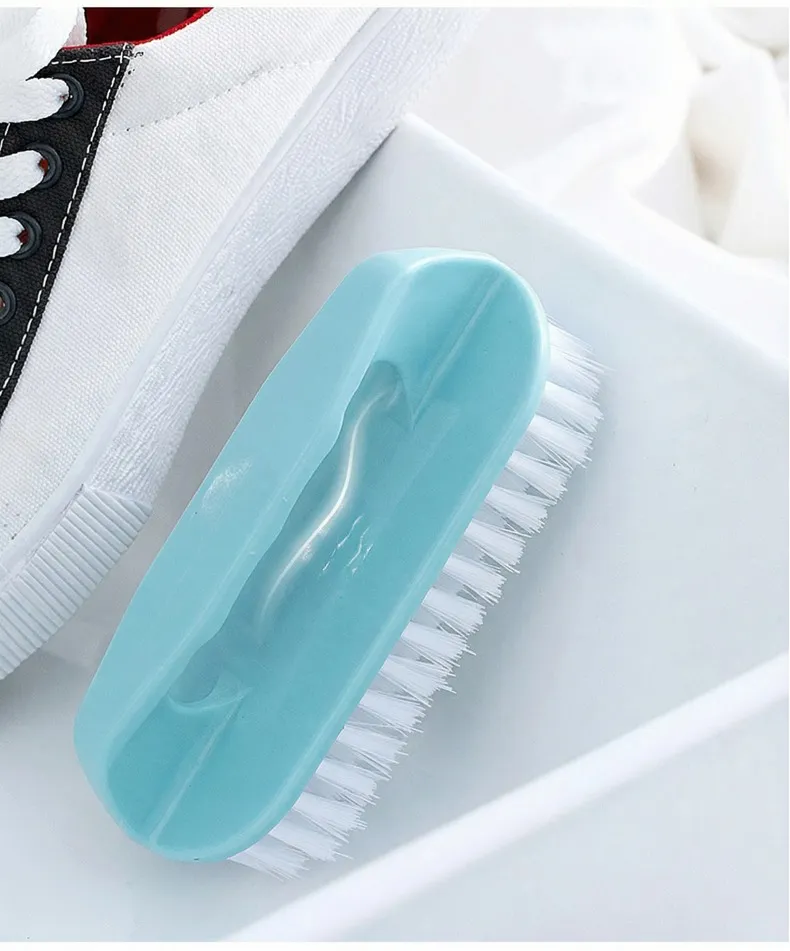 Household cleaning brushes, plastic soft-bristle brushes, shoe brushes, laundry brushes, scrub brushes, small brushes Blue-1