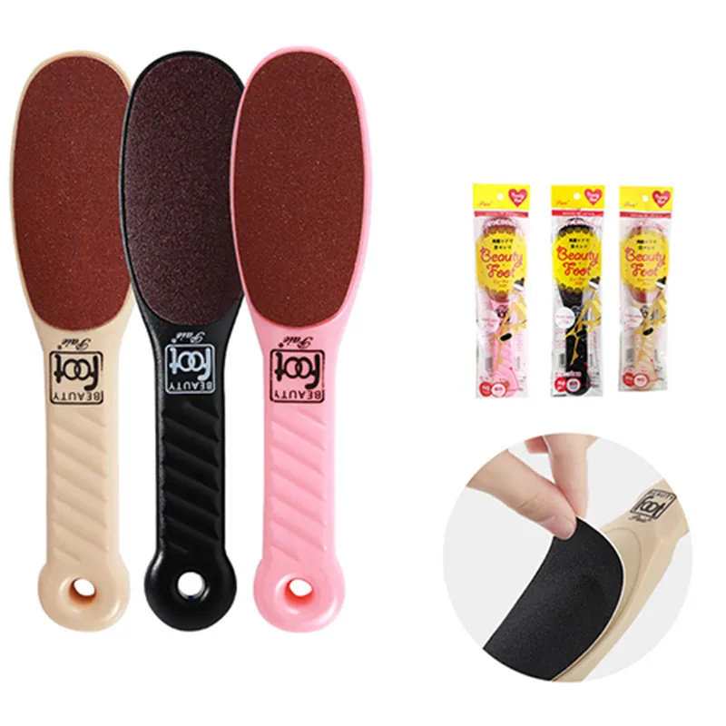 Japanese foot file/grater for removing dead skin and calluses, double-sided foot scrub/file for exfoliating and smoothing heels. White-4