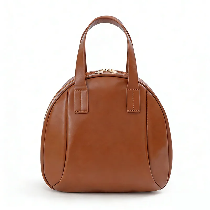 Large-Capacity Portable Women's Shell Makeup Bag, Layered, Waterproof Toiletry Bag, Handheld Vintage Storage Bag