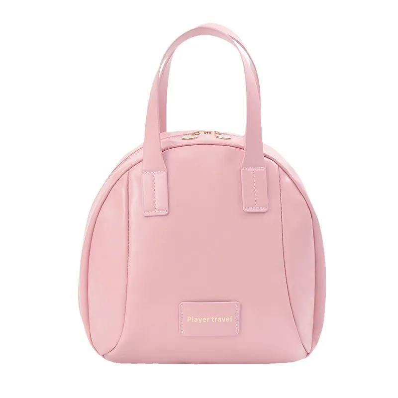 Large-Capacity Portable Women's Shell Makeup Bag, Layered, Waterproof Toiletry Bag, Handheld Vintage Storage Bag