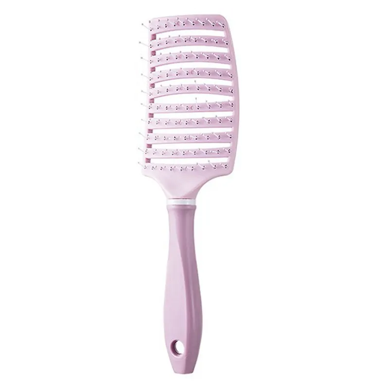 Large Curved Comb for Women, Home Use Hollow Rib Comb, Volumizing Crown, Long Hair Curling Hollow Straightening Comb