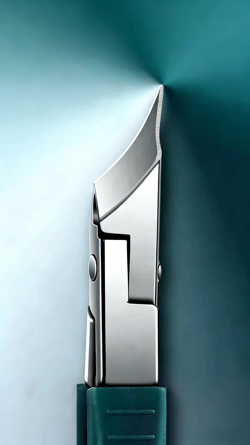 Large Open Ultra-Sharp Slanted Nail Clipper, High-End German Imported Original Splash-Proof Cuticle Nipper Green-5