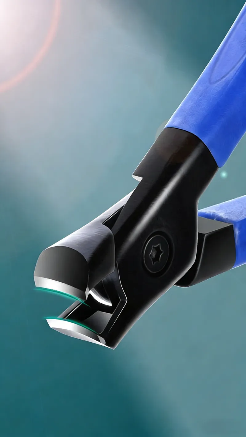 Large opening toenail clippers, specially designed for trimming thick and hard toenails, with anti-splash feature. Green-2