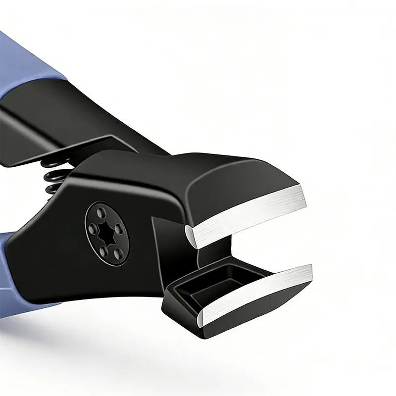 Large opening toenail clippers, specially designed for trimming thick and hard toenails, with anti-splash feature. Blue-5